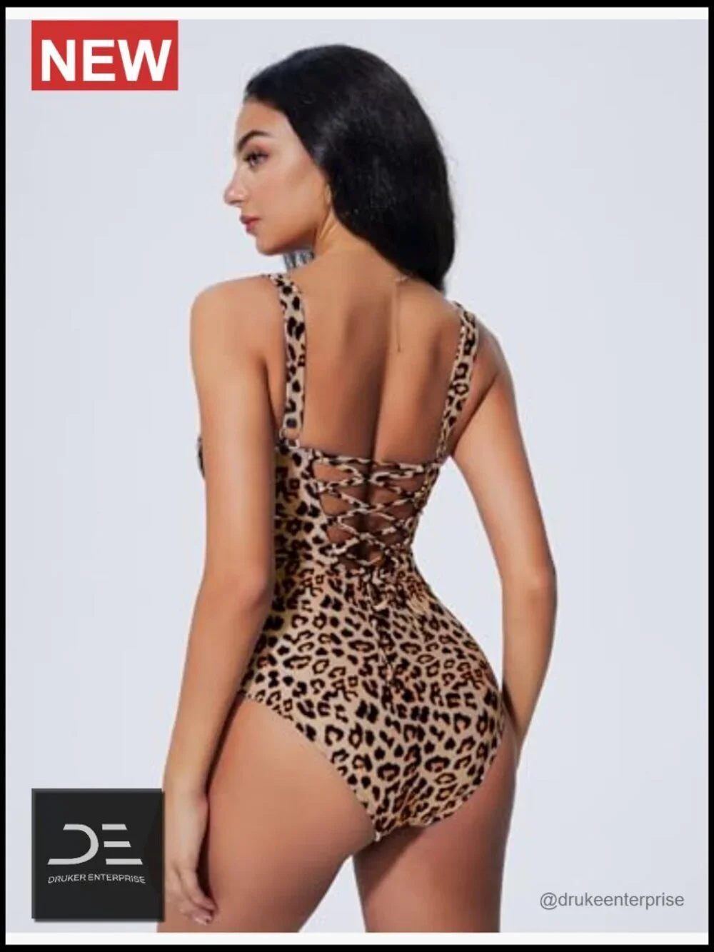 Slimming Tummy Control One Piece Swimsuit Square Neck Bathing Suit